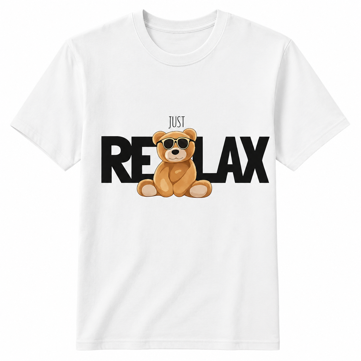 Just Relax" Teddy Bear T-Shirt