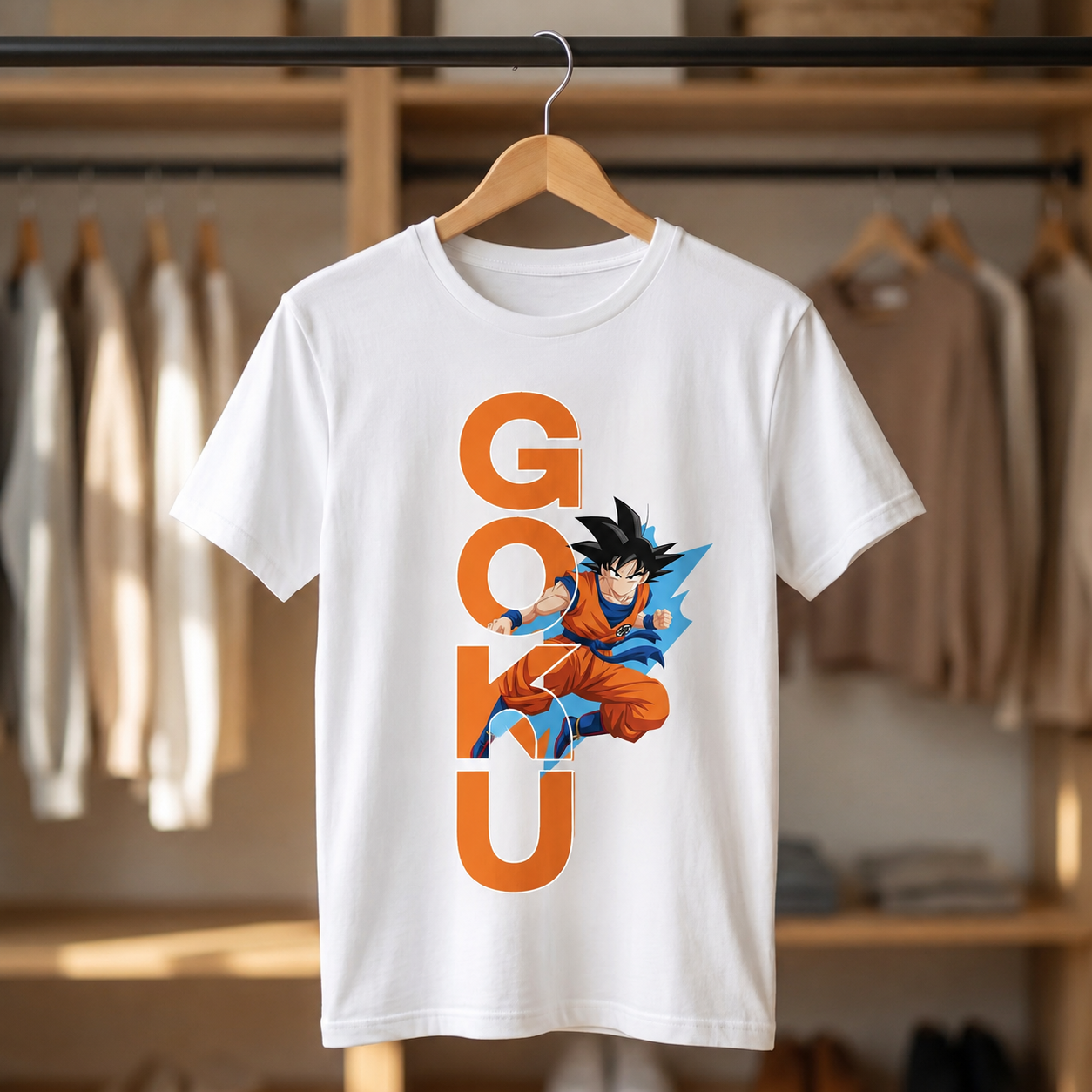 GOKU Anime Graphic Print T-Shirt