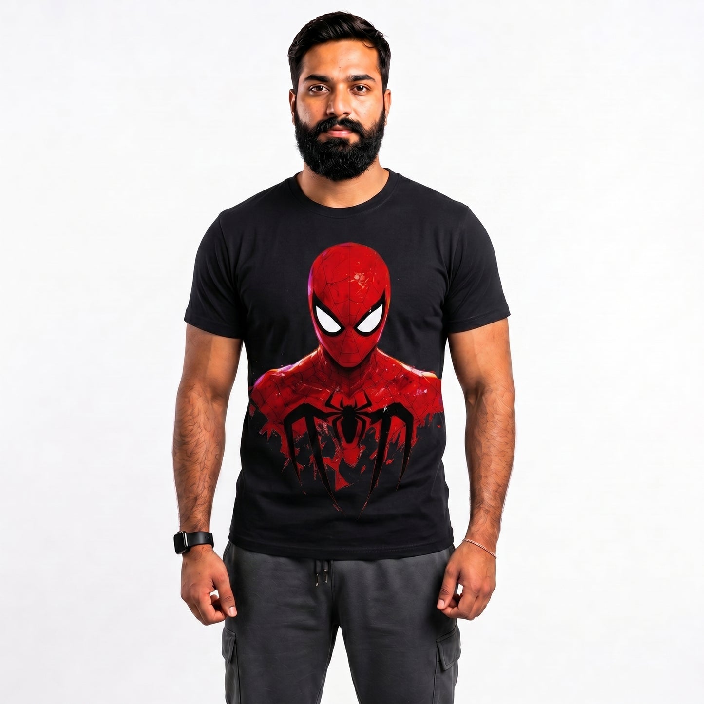 Spiderman black tshirt
