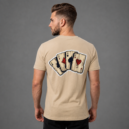 Royal Aces Cards Print T-Shirt