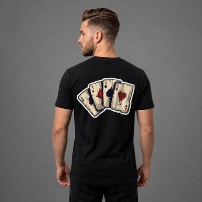 Royal Aces Cards Print T-Shirt
