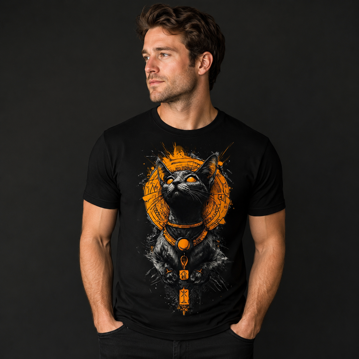 Mystic Black Cat T-Shirt