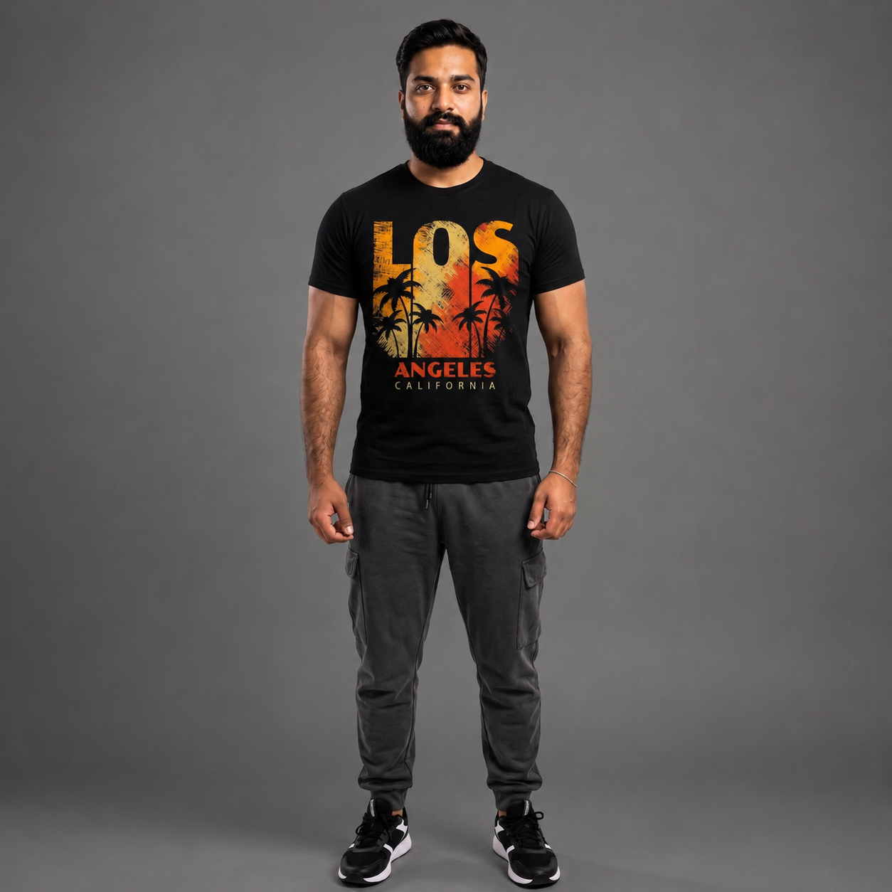 Los Angeles Sunset Palm T-Shirt
