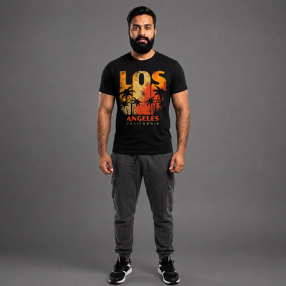 Los Angeles Sunset Palm T-Shirt