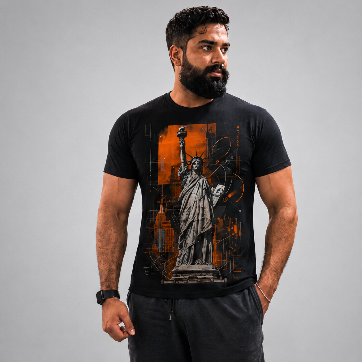 Statue of Liberty Graphic T-Shirt