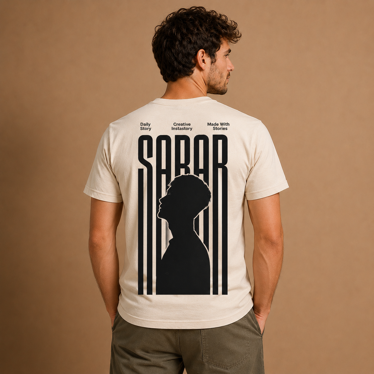 SABAR Men Graphic Print T-Shirt