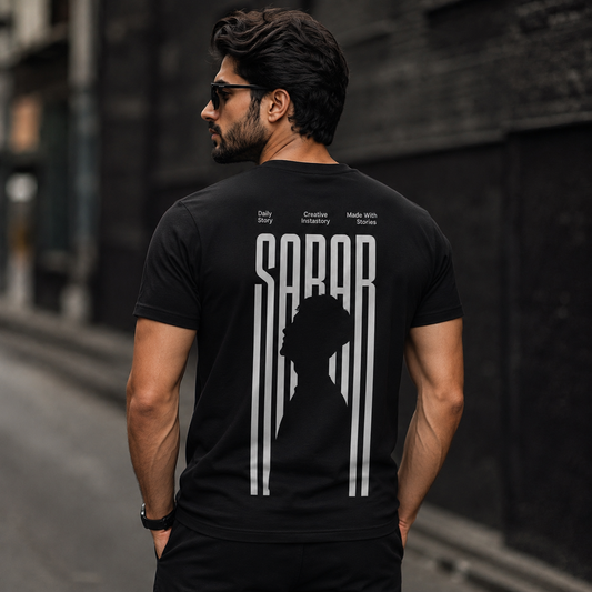 SABAR Men Graphic Print T-Shirt