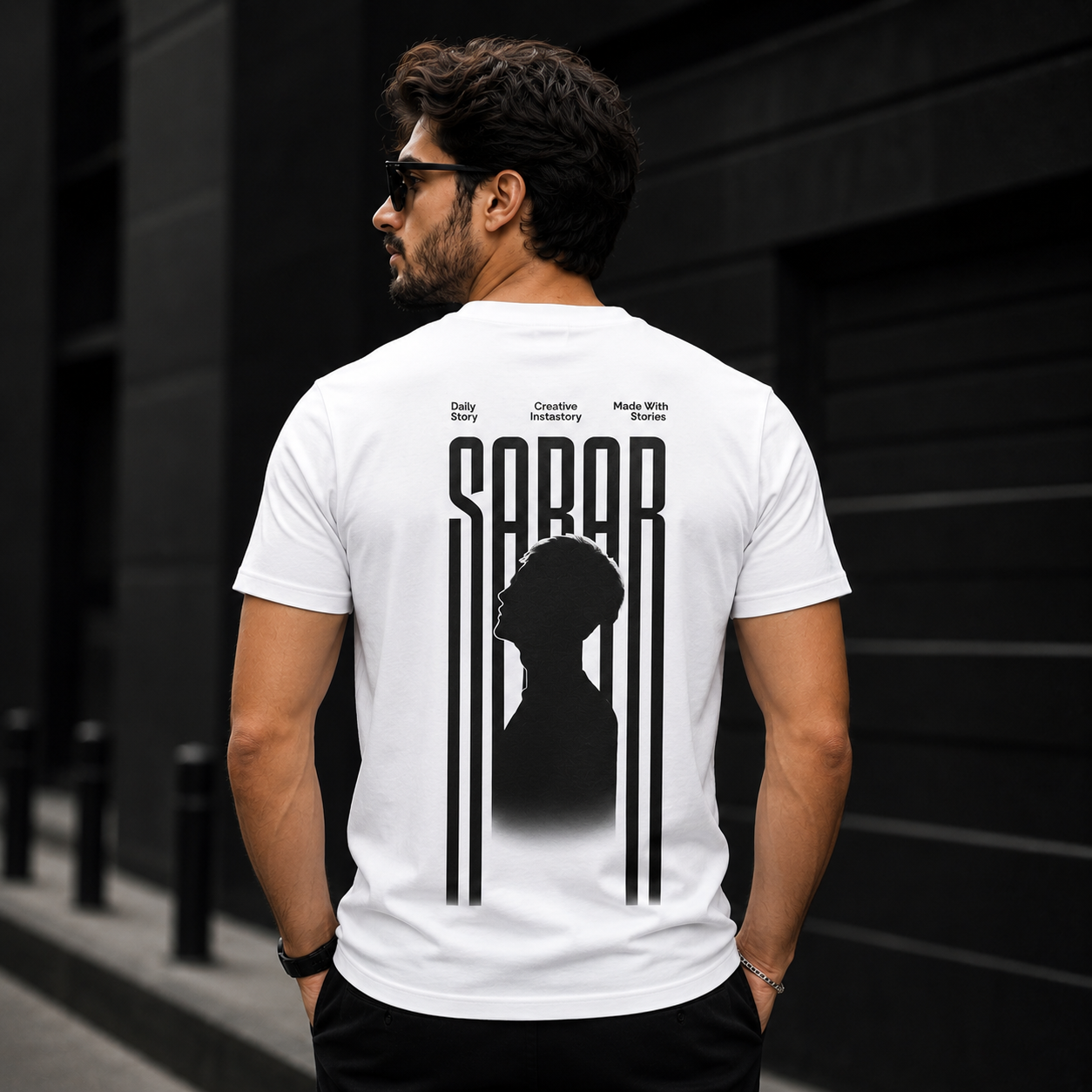 SABAR Men Graphic Print T-Shirt