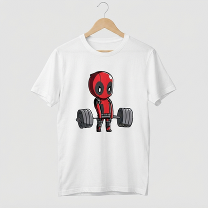 Cute Superhero Weightlifting T-Shirt