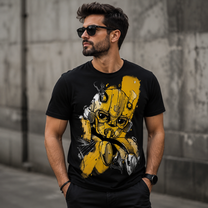 Men Robot Print T-Shirt
