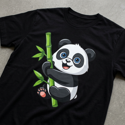 Cute Panda Bamboo T-Shirt