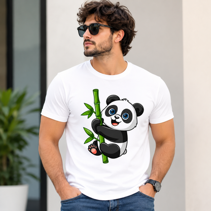 Cute Panda Bamboo T-Shirt